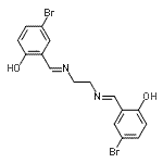 CAS 登录号：17937-38-1， 2,2'-{1,2-乙烷二基二[次氮基(E)甲基亚基]}二(4-溴苯酚)