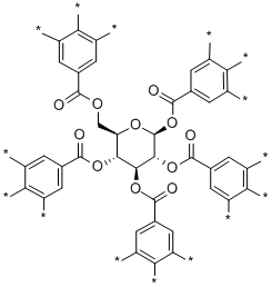 CAS 登录号：179465-88-4， 十五钠[2,3-二磺酸氧基-5-[(2S,3R,4S,5R,6R)-2,3,5-三[(3,4,5-三磺酸氧基苯甲酰基)氧基]-6-[(3,4,5-三磺酸氧基苯甲酰基)氧基甲基]四氢吡喃-4-基]氧基羰基苯基]硫酸盐