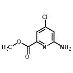 CAS 登录号：179555-07-8， 甲基6-氨基-4-氯-2-吡啶羧酸酯