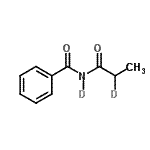 CAS 登录号：179600-41-0， N-[(2-<sup>2</sup>H<sub>1</sub>)丙酰](<sup>2</sup>H)苯甲酰胺