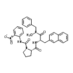 CAS#: 180046-99-5, (2S)-N<Sup>2</Sup>-[(2S)-1-[Benzyl(Methyl)Amino]-3-(2-Naphthyl)-1-Oxo-2-Propanyl]-N<Sup>1</Sup>-(2-Nitrophenyl)-1,2-Pyrrolidinedicarboxamide