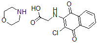 CAS#: 180179-64-0, N-(3-Chloro-1,4-dihydro-1,4-dioxo-2-naphthalenyl)glycine compd. with morpholine (1:1)