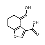 CAS 登录号：180339-29-1， (4E)-4-(羟基亚胺)-4,5,6,7-四氢-1-苯并呋喃-3-羧酸