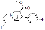 CAS 登录号：180468-34-2， (1R,2S,3S,5S)-3-(4-氟苯基)-8-[(E)-3-碘丙-2-烯基]-8-氮杂双环[3.2.1]辛烷-2-羧酸甲酯