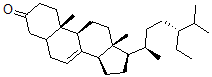 CAS 登录号：18069-96-0， delta(7)-豆甾烯酮-3