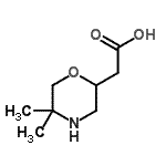 CAS#: 180863-28-9, (5,5-Dimethyl-2-Morpholinyl)Acetic Acid