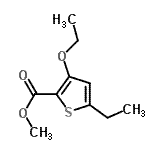 CAS 登录号：181063-74-1， 甲基3-乙氧基-5-乙基-2-噻吩羧酸酯