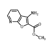 CAS 登录号：181283-75-0， 甲基3-氨基呋喃并[2,3-b]吡啶-2-羧酸酯