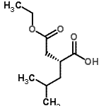 CAS 登录号：181289-10-1， (2R)-2-(2-乙氧基-2-氧代乙基)-4-甲基戊酸