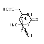 CAS#: 181478-03-5, 2-Methyl-2-Propanyl 1,6-Heptadiyn-4-Ylcarbamate