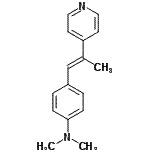 CAS 登录号：18150-14-6， N,N-二甲基-4-[(1E)-2-(4-吡啶基)-1-丙烯-1-基]苯胺