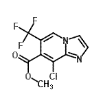 CAS 登录号：181531-14-6， 甲基8-氯-6-(三氟甲基)咪唑并[1,2-a]吡啶-7-羧酸酯