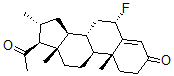 CAS 登录号：1818-56-0， 6alpha-氟-16alpha-甲基孕甾-4-烯-3,20-二酮