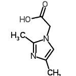 CAS 登录号：182143-31-3， (2,4-二甲基-1H-咪唑-1-基)乙酸