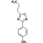 CAS 登录号：182295-26-7， 3-(4-甲基苯基)-5-丙基-1,2,4-恶二唑
