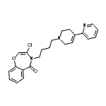 CAS#: 182415-09-4, 3-Chloro-4-[4-(3',6'-Dihydro-2,4'-Bipyridin-1'(2'H)-Yl)Butyl]-1,4-Benzoxazepin-5(4H)-One
