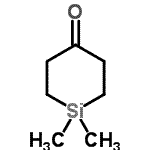 CAS 登录号：18276-42-1， 1,1-二甲基-4-硅杂环己酮