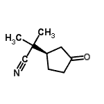 CAS 登录号：182863-79-2， 2-甲基-2-[(1R)-3-氧代环戊基]丙腈