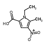 CAS#: 183268-95-3, 1-Ethyl-5-Methyl-4-Nitro-1H-Pyrrole-2-Carboxylic Acid