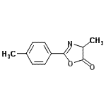 CAS 登录号：183559-31-1， 4-甲基-2-(4-甲基苯基)-1,3-恶唑-5(4H)-酮