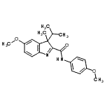 CAS#: 18392-00-2, 3-Isopropyl-5-Methoxy-N-(4-Methoxyphenyl)-3-Methyl-3H-Indole-2-Carboxamide