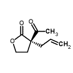 CAS 登录号：183952-09-2， (3R)-3-乙酰基-3-烯丙基二氢-2(3H)-呋喃酮