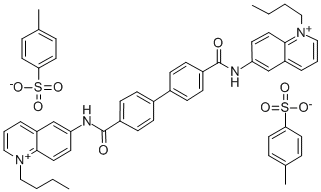 CAS#: 18430-43-8, 6,6'-(4,4'-Biphenylylenebis(Carbonylimino))Bis(1-Butylquinolinium) Ditosylate
