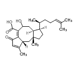CAS 登录号：18456-04-7， 8-Hydroxy-5-oxoophiobola-3,6,19-trien-25-oic acid