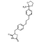 CAS#: 184766-66-3, 5-(4-{2-[5-(2-Methyl-1,3-Dioxolan-2-Yl)-2-Pyridinyl]Ethoxy}Benzyl)-1,3-Thiazolidine-2,4-Dione