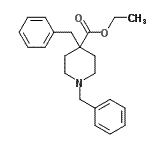 CAS 登录号：184900-16-1， 乙基1,4-二苄基-4-哌啶羧酸酯