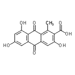 CAS 登录号：18499-84-8， 3,6,8-三羟基-1-甲基-9,10-二氧代-9,10-二氢-2-蒽羧酸