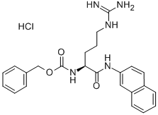 CAS#: 1851-28-1, (S)-[4-[(Aminoiminomethyl)Amino]-1-[(2-Naphthalenylamino)Carbonyl]Butyl]-Carbamic Acid Phenylmethyl Ester Monohydrochloride