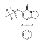 CAS 登录号：185198-44-1， 5-氧代-8-(苯磺酰基)-1,2,3,5-四氢-6-吲哚嗪基三氟甲烷磺酸酯