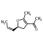 CAS#: 185317-34-4, 1-{(5S)-2-Methyl-5-[(1Z)-1-Propen-1-Yl]-4,5-Dihydro-3-Furanyl}Ethanone