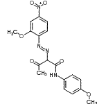CAS#: 185323-48-2, 2-[(E)-(2-Methoxy-4-Nitrophenyl)Diazenyl]-N-(4-Methoxyphenyl)-3-Oxobutanamide