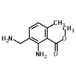 CAS 登录号：185689-54-7， 甲基2-氨基-3-(氨基甲基)-6-甲基苯甲酸酯