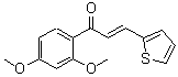 CAS 登录号：18594-21-3， (2E)-1-(2,4-二甲氧基苯基)-3-(2-噻吩基)-2-丙烯-1-酮