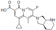 CAS#: 186293-38-9, 8-[(4aS,7aS)-1,2,3,4,4a,5,7,7a-Octahydropyrrolo[3,4-b]Pyridin-6-Yl]-1-Cyclopropyl-7-Fluoro-9-Methyl-4-Oxoquinolizine-3-Carboxylic Acid