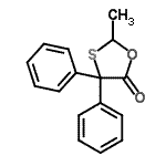 CAS#: 18648-76-5, 2-Methyl-4,4-Diphenyl-1,3-Oxathiolan-5-One