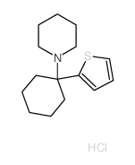 CAS 登录号：1867-65-8， 1-(1-噻吩-2-基环己基)哌啶氯化物