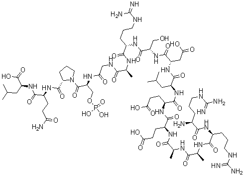 CAS 登录号：186901-17-7， L-精氨酰-L-精氨酰-L-丙氨酰-L-丙氨酰-L-alpha-谷氨酰-L-alpha-谷氨酰-L-亮氨酰-L-alpha-天冬氨酰-L-丝氨酰-L-精氨酰-L-丙氨酰甘氨酰-O-膦酰-L-丝氨酰-L-脯氨酰-L-谷氨酰胺酰-L-亮氨酸