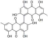 CAS 登录号：18693-31-7， 2,2',4,4',5,5',8-七羟基-7,7'-二甲基[1,1'-联蒽]-9,9',10,10'-四酮