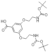 CAS#: 187960-74-3, 3,5-Bis[2-[[(1,1-Dimethylethoxy)Carbonyl]Amino]Ethoxy]-Benzoic Acid