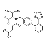 CAS 登录号：188259-69-0， N-(4-羟基戊烷酰基)-N-{[2'-(2H-四唑-5-基)-4-联苯基]甲基}-L-缬氨酸