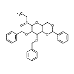 CAS 登录号：188357-34-8， 1,5-脱水-2,3-二-O-苄基-4,6-O-亚苄基-1-(乙基亚磺酰)己糖醇