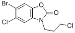 CAS 登录号：18845-23-3， 6-溴-5-氯-3-(3-氯丙基)-2-苯并噁唑啉酮