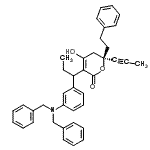 CAS#: 188559-25-3, (6R)-3-{1-[3-(Dibenzylamino)Phenyl]Propyl}-4-Hydroxy-6-(2-Phenylethyl)-6-(1-Propyn-1-Yl)-5,6-Dihydro-2H-Pyran-2-One