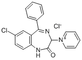 CAS#: 18878-40-5, 6-Chloro-5-phenyl-3-(1-pyridin-1-iumyl)-1,3-dihydro-1,4-benzodiazepin-2-one chloride