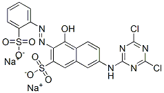 CAS#: 18886-16-3, Disodium 7-[(4,6-Dichloro-1,3,5-Triazin-2-Yl)Amino]-4-Hydroxy-3-[(2-Sulphonatophenyl)Azo]Naphthalene-2-Sulphonate