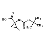 CAS#: 188897-47-4, 2-Fluoro-1-({[(2-Methyl-2-Propanyl)Oxy]Carbonyl}Amino)Cyclopropanecarboxylic Acid